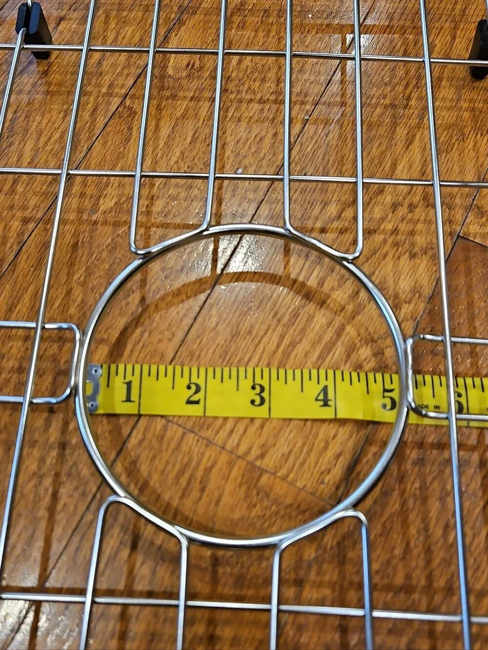 Stainless Steel Sink Grid with Center Drain Access - Silver